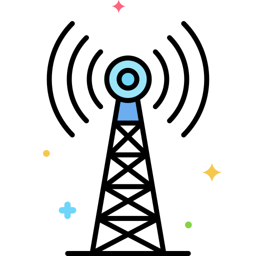 Icône antenne télécom